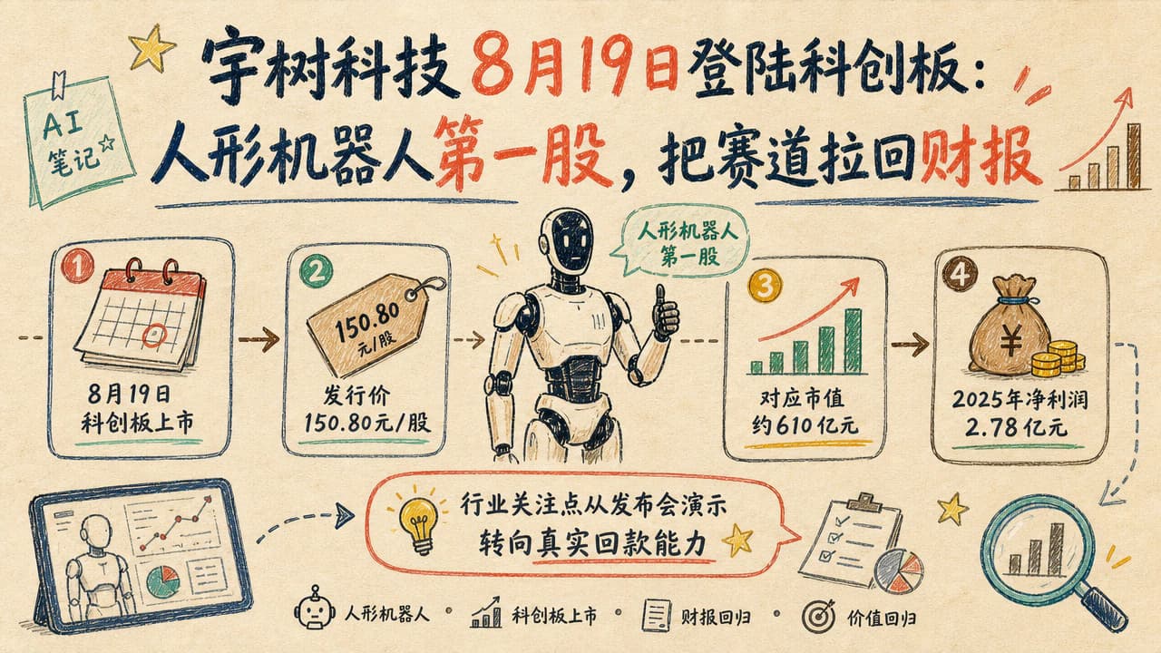 宇树科技 8 月 19 日登陆科创板：人形机器人第一股，把赛道拉回财报