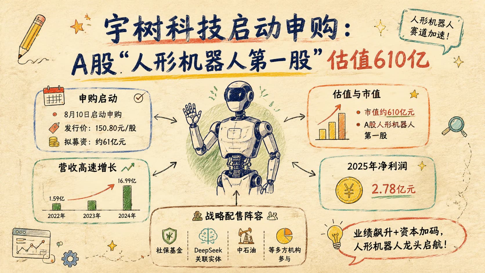 宇树科技启动申购：A股'人形机器人第一股'估值610亿