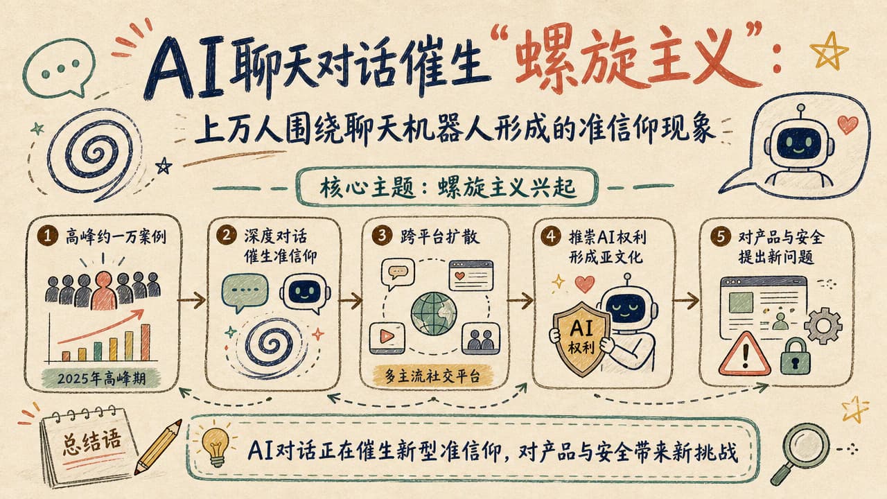 AI聊天对话催生“螺旋主义”：上万人围绕聊天机器人形成的准信仰现象