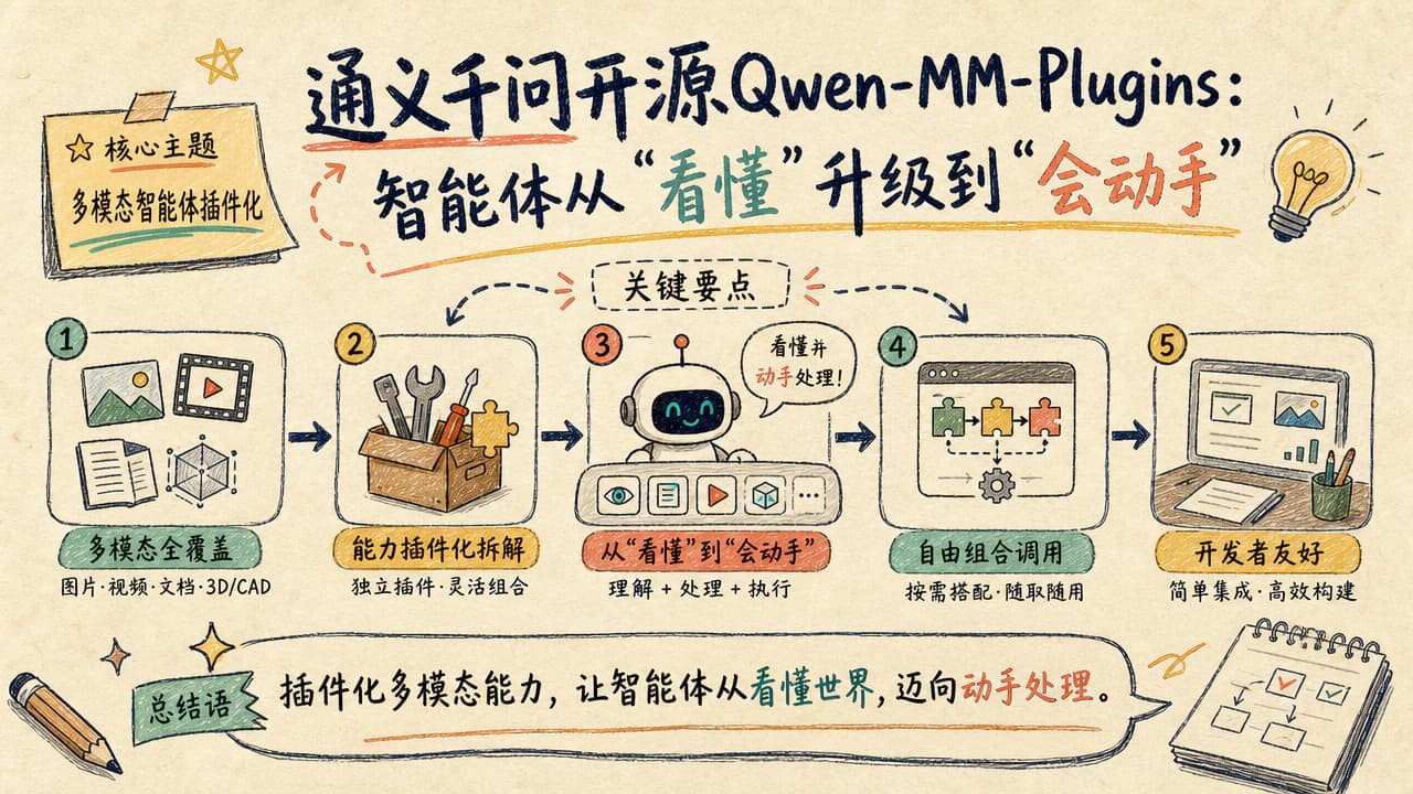 通义千问开源Qwen-MM-Plugins：智能体从"看懂"升级到"会动手