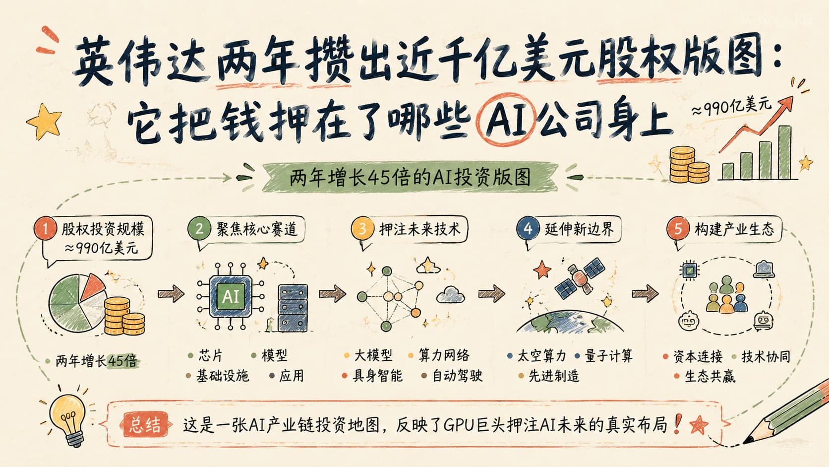 英伟达两年攒出近千亿美元股权版图:它把钱押在了哪些 AI 公司身上