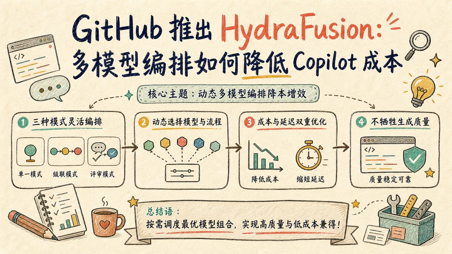 GitHub 推出 HydraFusion:多模型编排如何降低 Copilot 成本